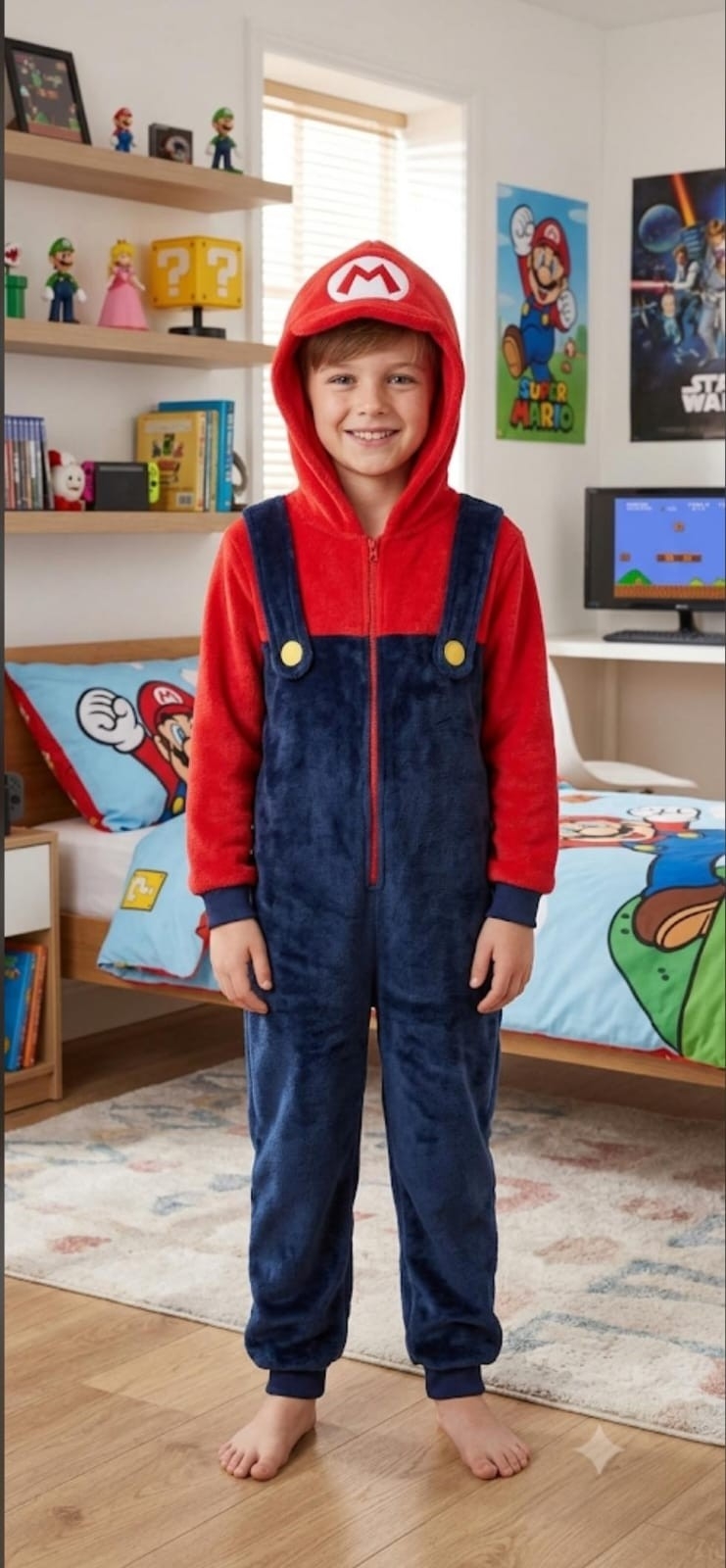 Pijama Polar Soft Mario Bross - Imagen 1
