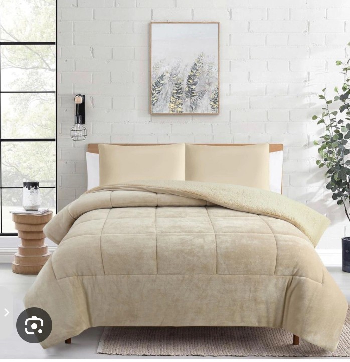 Acolchado King Triple Corderito con Flanel Relleno Becasina - Imagen 3