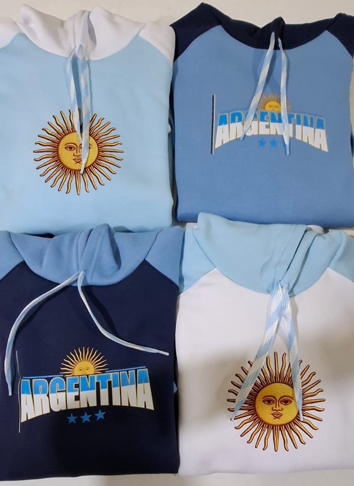 Buzo de Argentina Frisado de Algodón Peinado - Imagen 2
