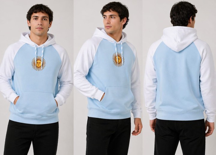 Buzo de Argentina Frisado de Algodón Peinado - Imagen 3