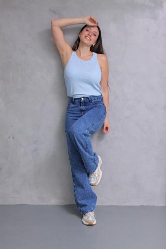 Wide Leg Nevado Liso! Rigido