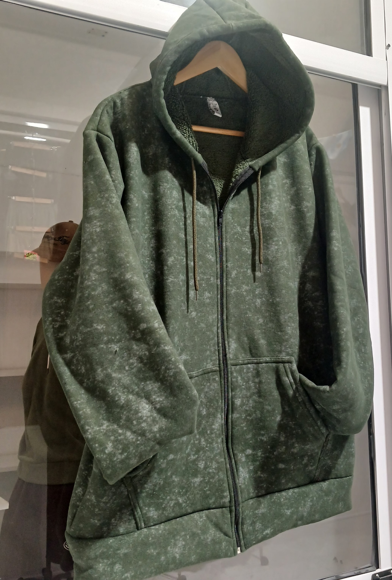 Campera Batik Piel/corderito Cintetico - Imagen 3