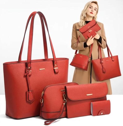 Cartera Eco Cuero  Set ×4