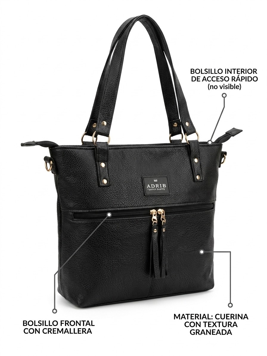 Cartera Morral Cuerina - Imagen 1