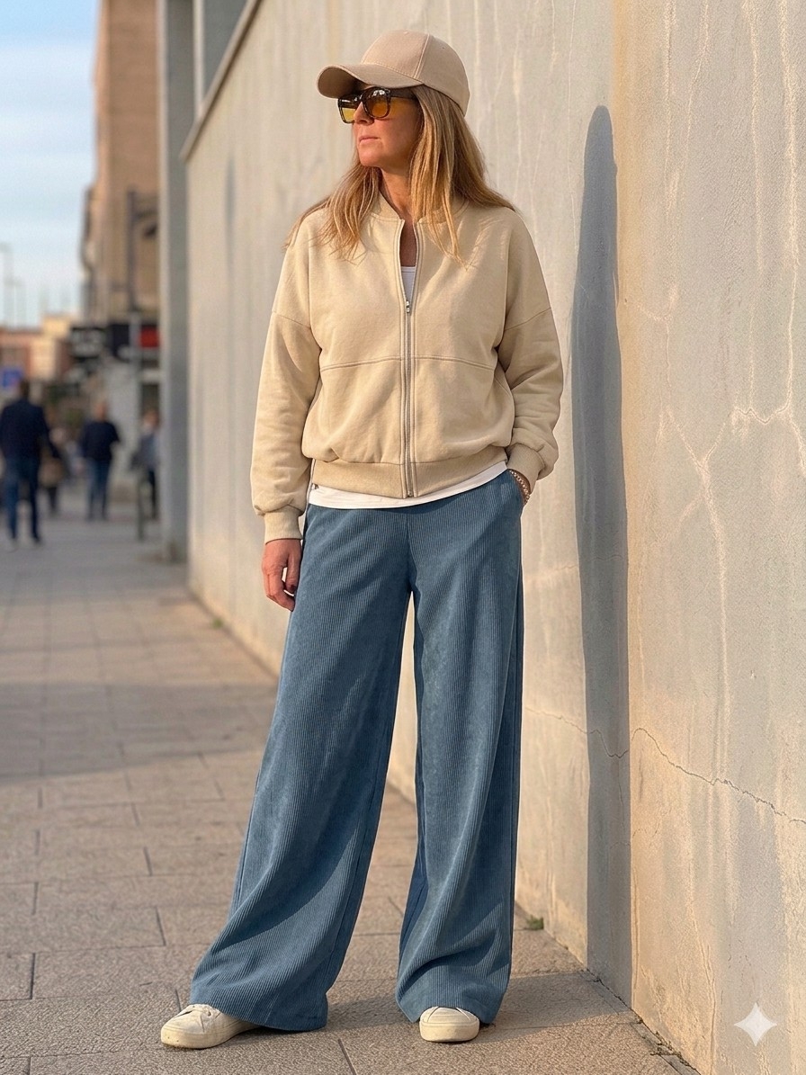 Pantalón Verona Wide Leg Corderoy - Imagen 4