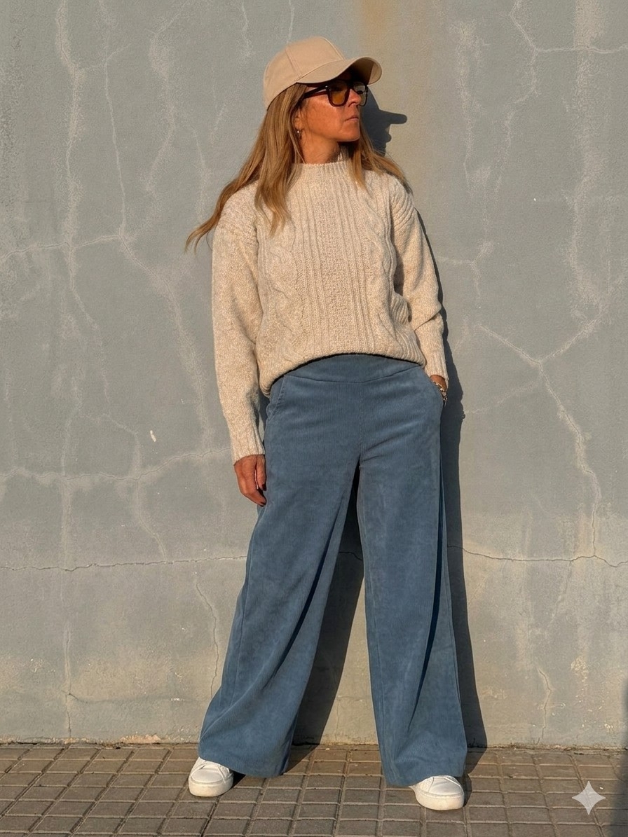 Pantalón Verona Wide Leg Corderoy - Imagen 5