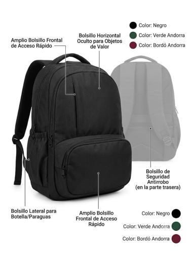 Mochila Grande Tela Andorra