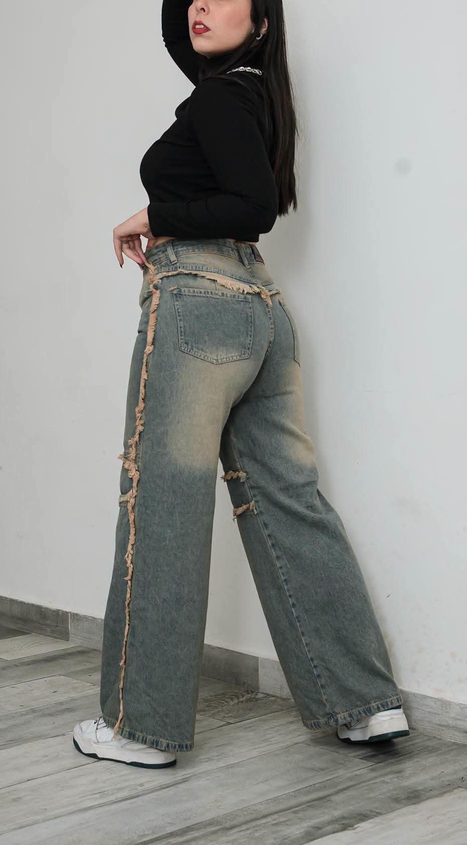 Wide Leg Celeste Óxido - Imagen 2