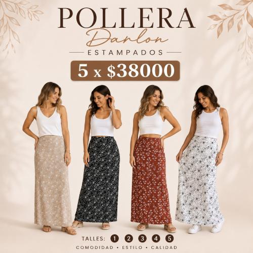 Pollera Darlon Estampados