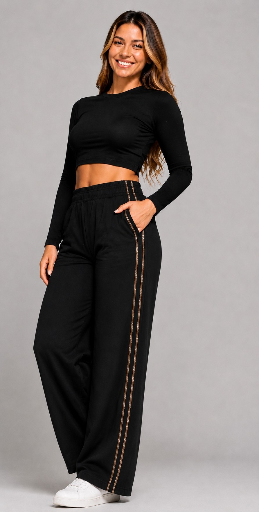 Pantalon Termico Frisado Tira Brillo Talles 1 al 6 - Imagen 2