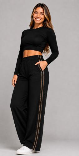 Pantalon Termico Frisado Tira Brillo Talles 1 al 6 - Miniatura 2