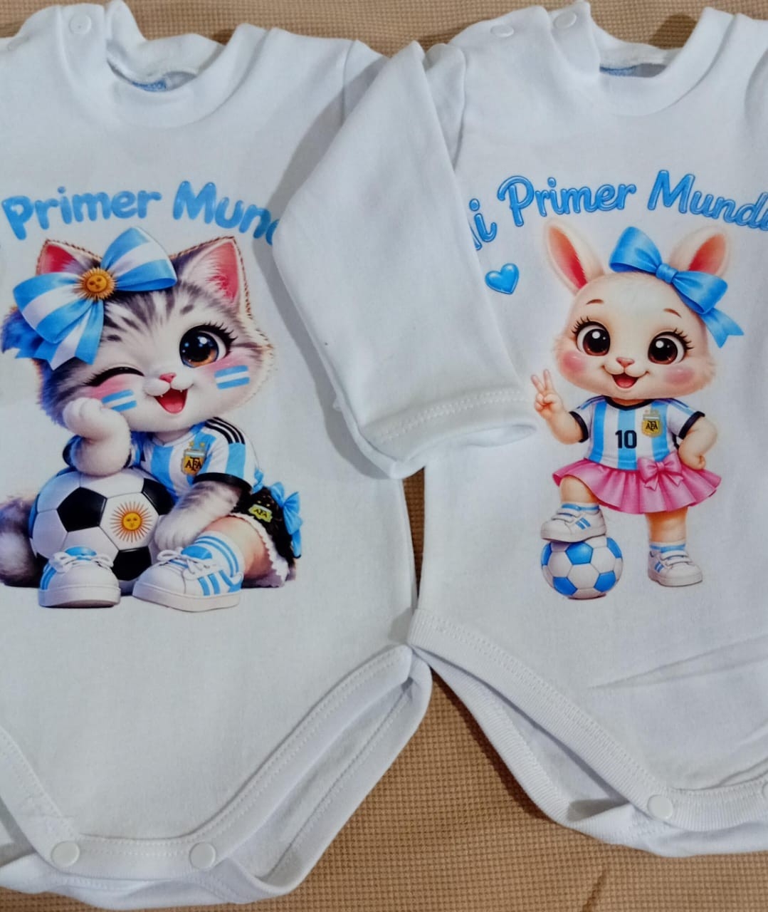 Body Media Polera Mi Primer Mundial de Bebe - Imagen 4