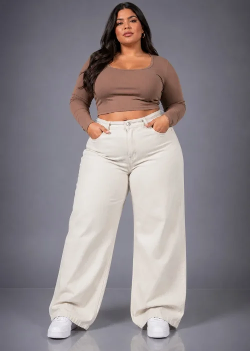 Wide Leg Beige