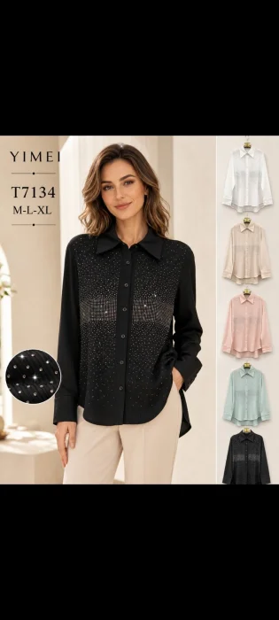 Camisa Importada de Mujer con Stras