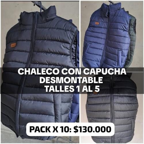 Chaleco con Capucha Desmontable