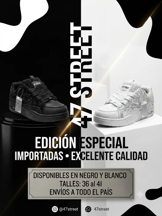 Zapatillas 47  con Brillos