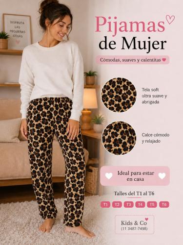 Pijamas de Mujer de Plush
