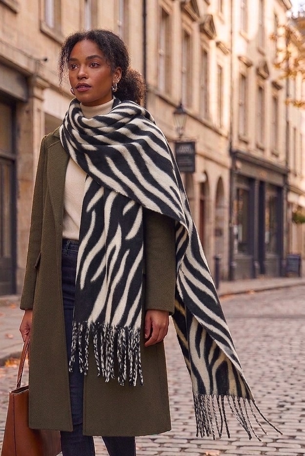 Bufandon Animal Print Cashmere - Imagen 3