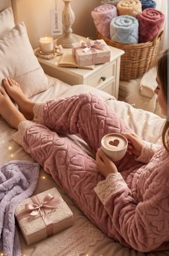 Pijama de Plush Conjunto
