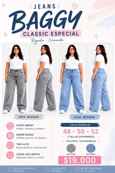 Pantalón Baggy Especial Rígido Clásico