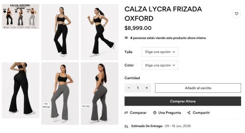 Calza Oxford Frizada Elastizada