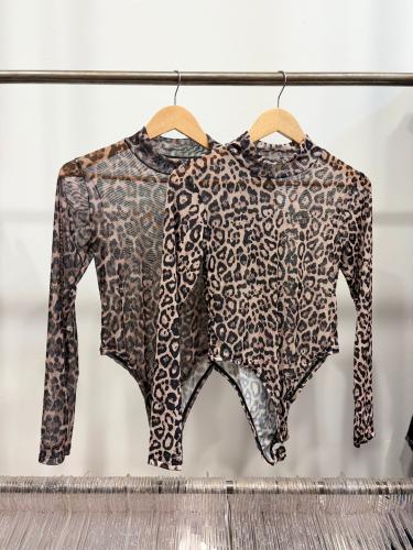 Body  Media Polera Animal Print Tul