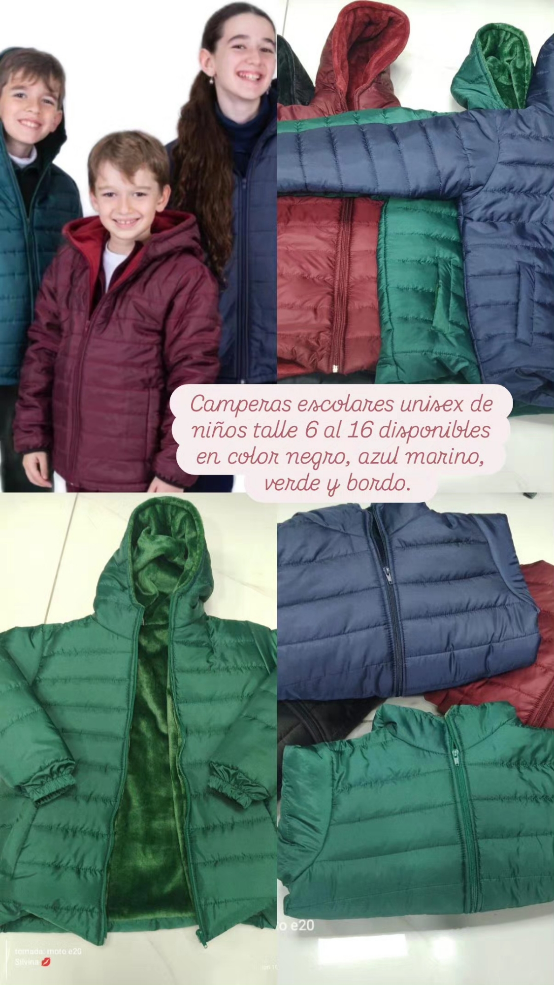 Camperas Escolares de Niños - Imagen 3