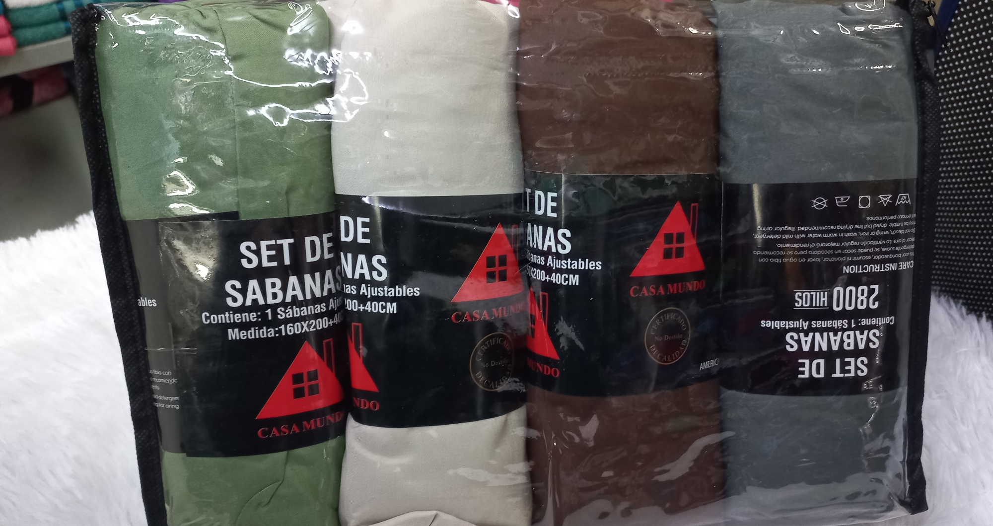 Sabanas Ajustables Queen Packx4 - Imagen 3