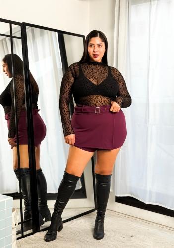 Short Pollera Sastrero Hebilla