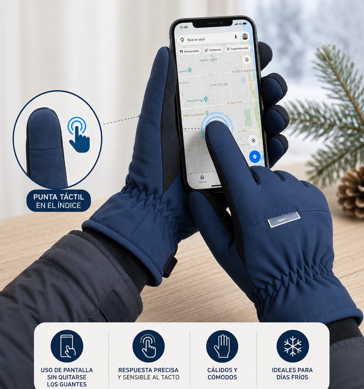 Guantes Térmicos Táctil - Imagen 1