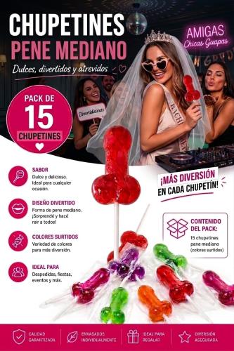 Chupetines Pene Mediano