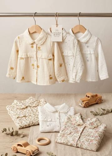 Camisa Beba 2 3 4 Coton Importadas