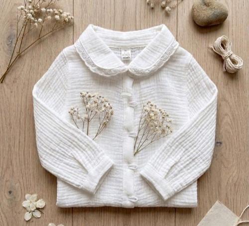 Camisa Beba 2 3 4  5 Coton - Miniatura 2