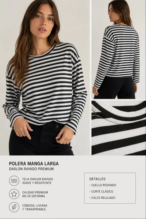 Polera Manga Larga