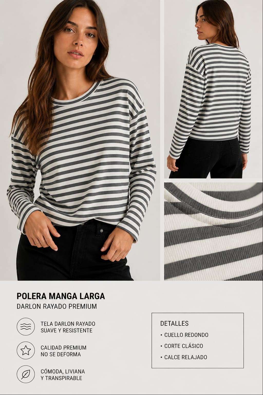Polera Manga Larga - Imagen 2