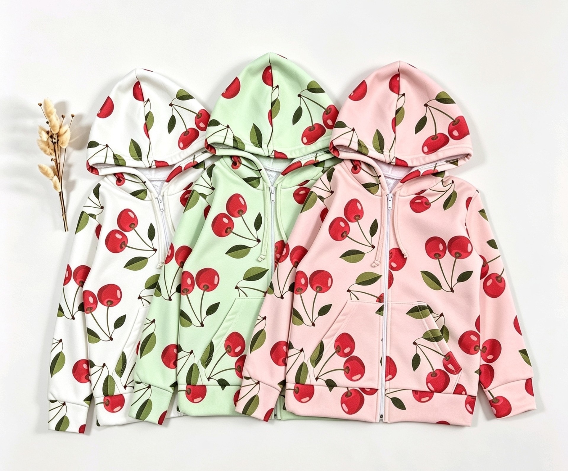 Buzos Cereza Estampado Nena Friza Peinado Premium - Imagen 1