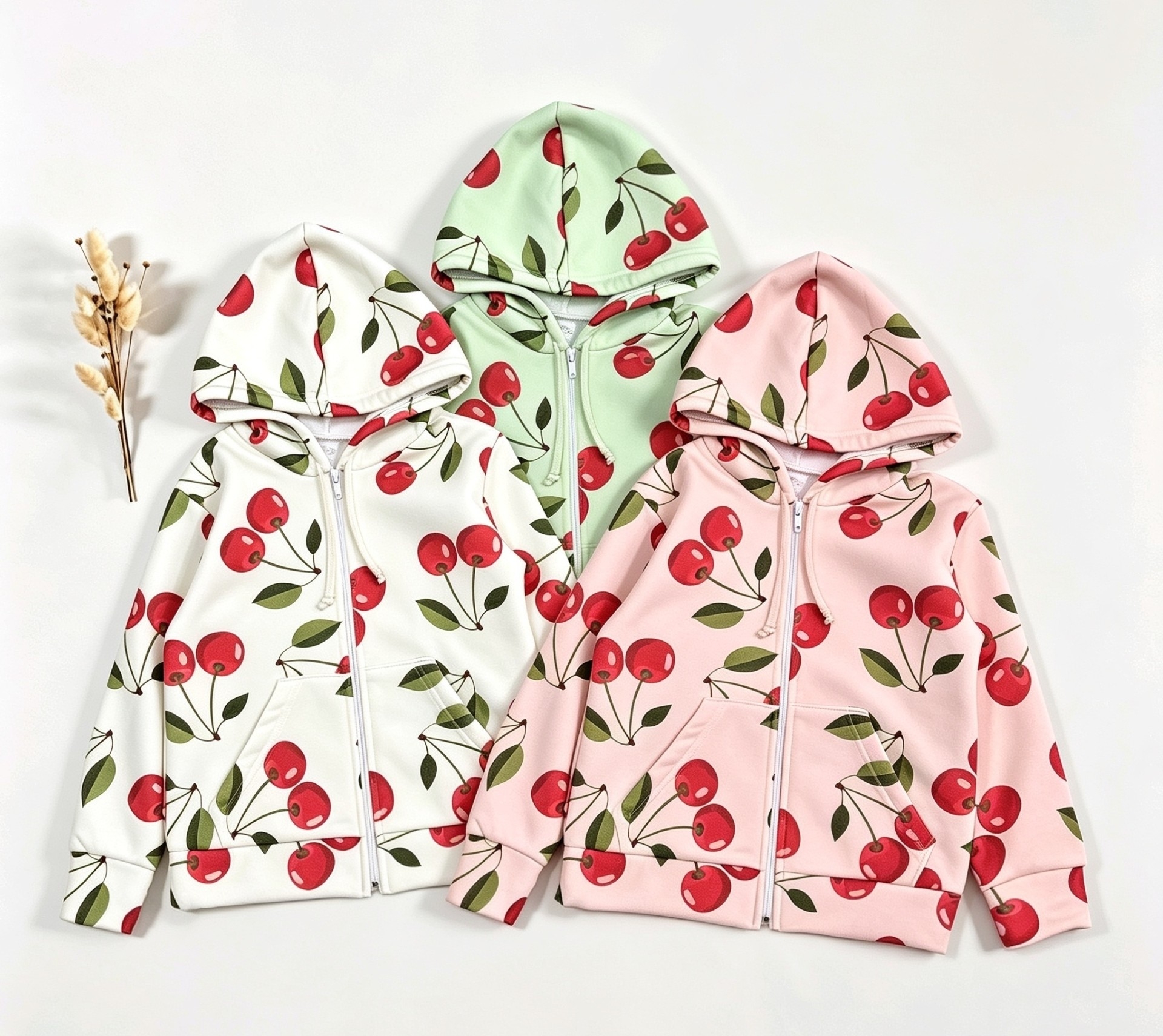 Buzos Cereza Estampado Nena Friza Peinado Premium - Imagen 3