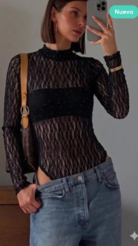 Body Encaje  con Strass