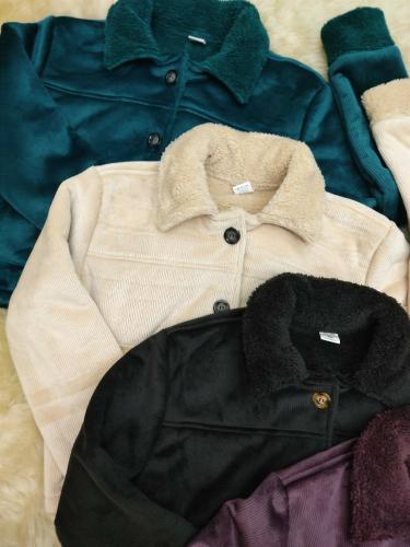Camp. Camisaco: con Piel Corderoy