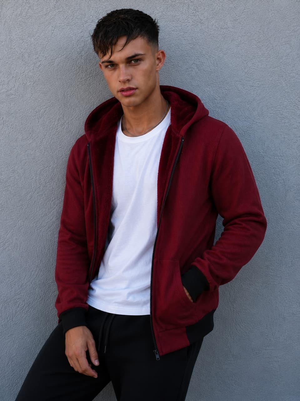 Campera Waffle C/piel - Imagen 5