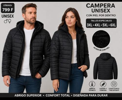 Camperas Básicas Negro