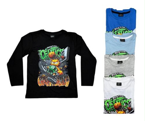 Camiseta Garfield Algodón Peinado T4 al T18