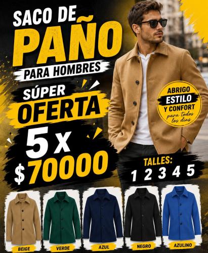 Saco de Paño Hombre