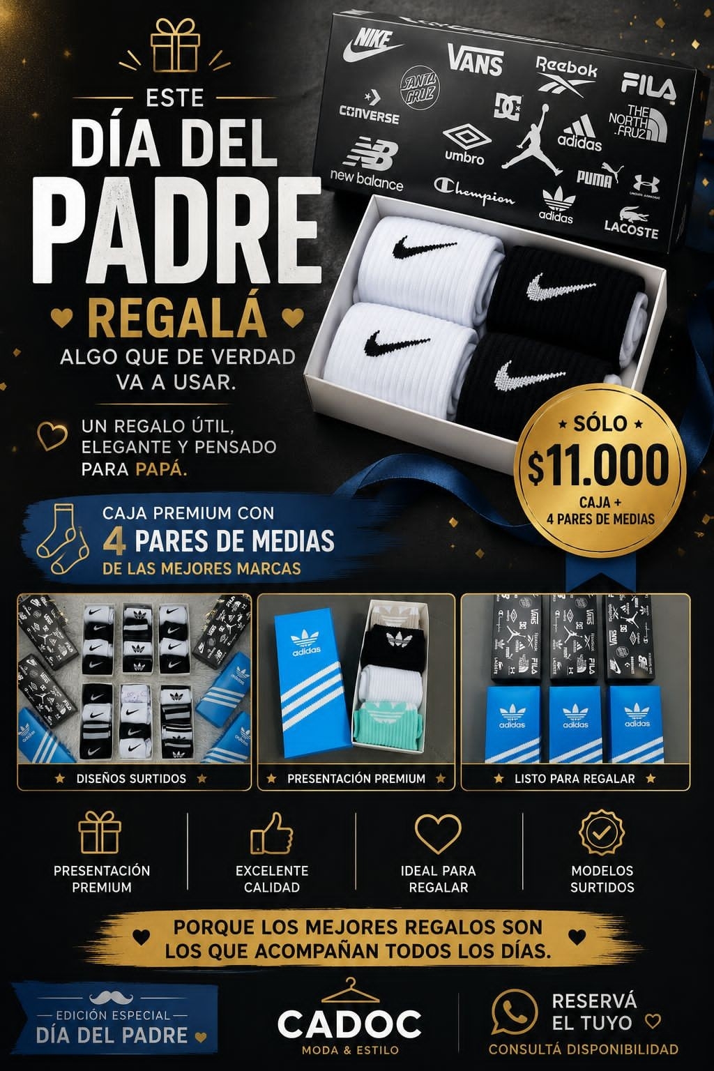 Cajas con 4 Medias - Imagen 1