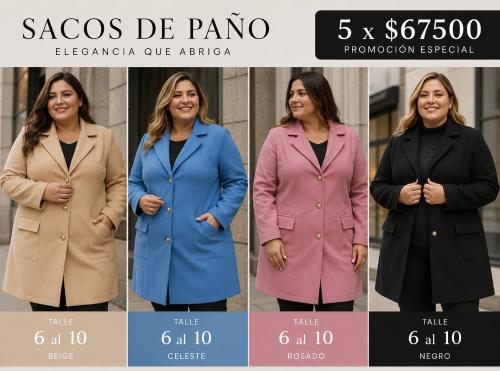 Sacos de Paño Talles Especiales