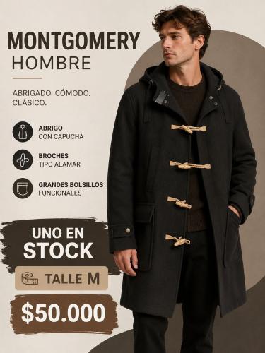 Tapado Mongtgomery Hombre