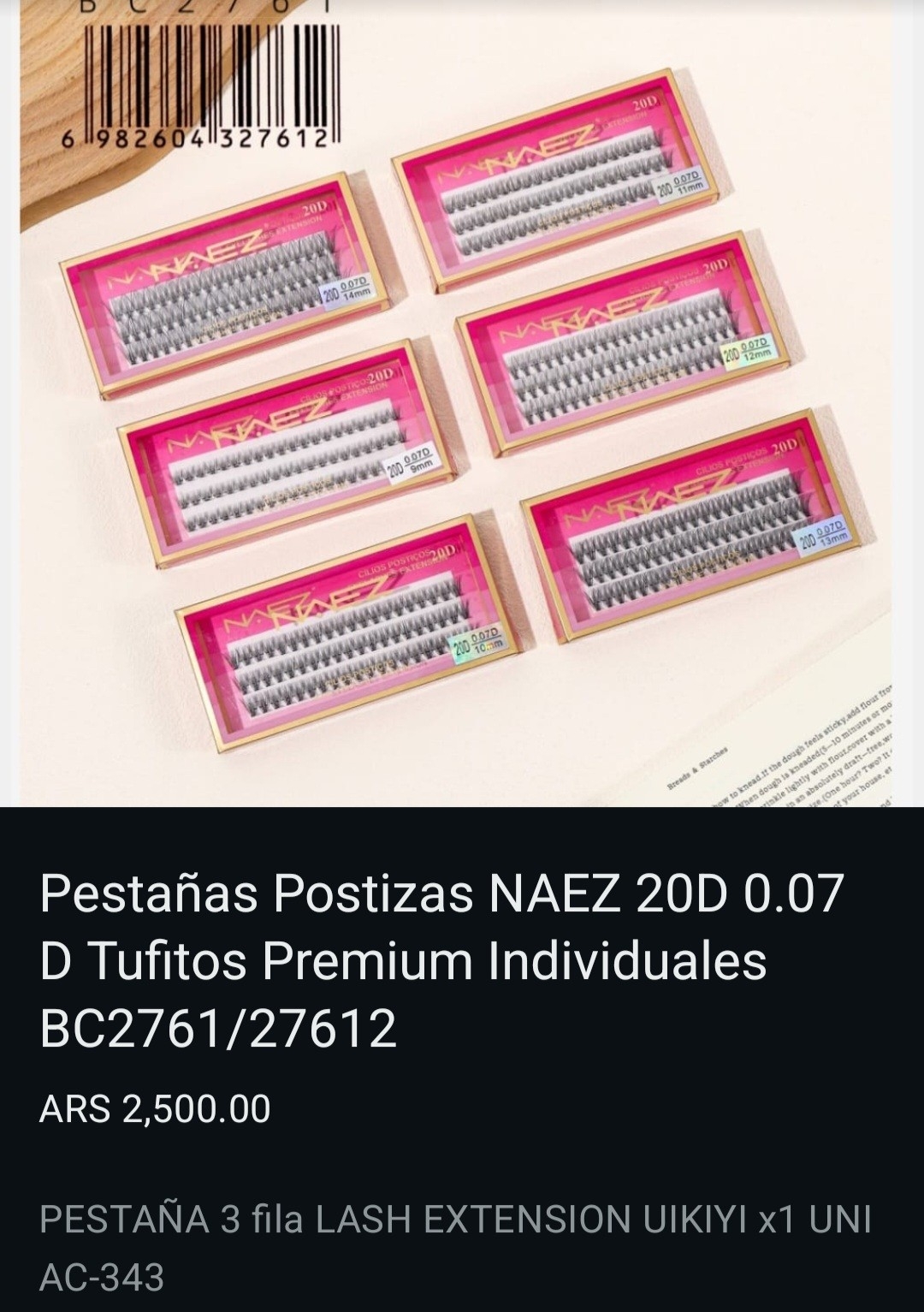 Pestañas  en Ramillete - Imagen 3