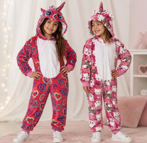 Pijama Unicornio Nena Polar Sof Estampado