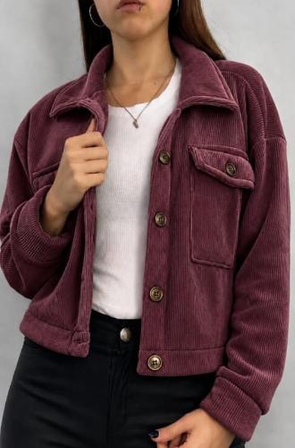 Campera de Corderoy con Piel