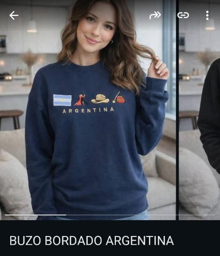 Buzo Bordado Argentina Ultimas 2 Unidades